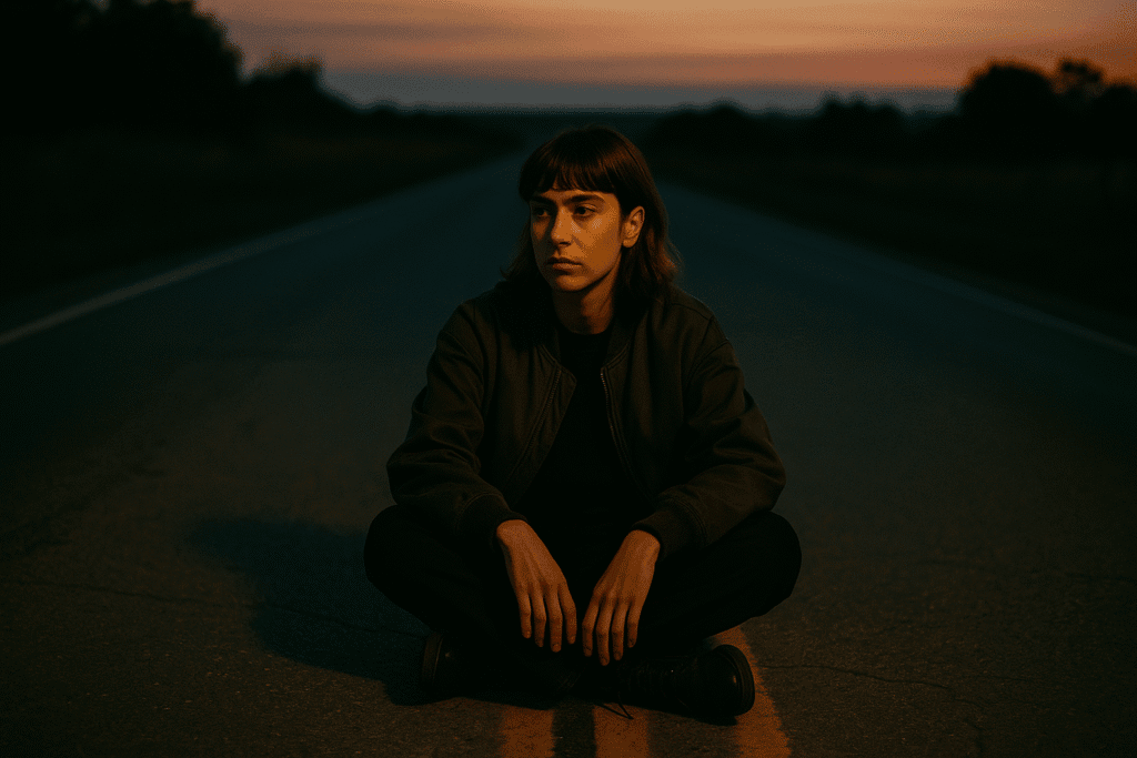 Moodbild für End Of The Road von Noga Erez aus dem Jahr 2021 aus dem STH2 Podcast STH2 ep03 zum Motto Soundtrack Songs